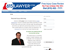 Tablet Screenshot of 615lawyer.com